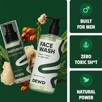 DEWD Face System - moisturiser and face wash